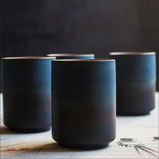 Handcrafted Stoneware Japanese Coffee Cups