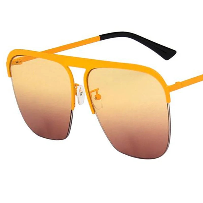 Stylish Semi-Rimless Sunglasses