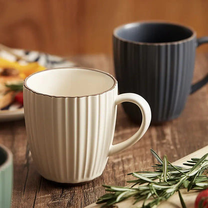 Love Stripe Ceramic Mugs | Buy 1 Get 1 Free