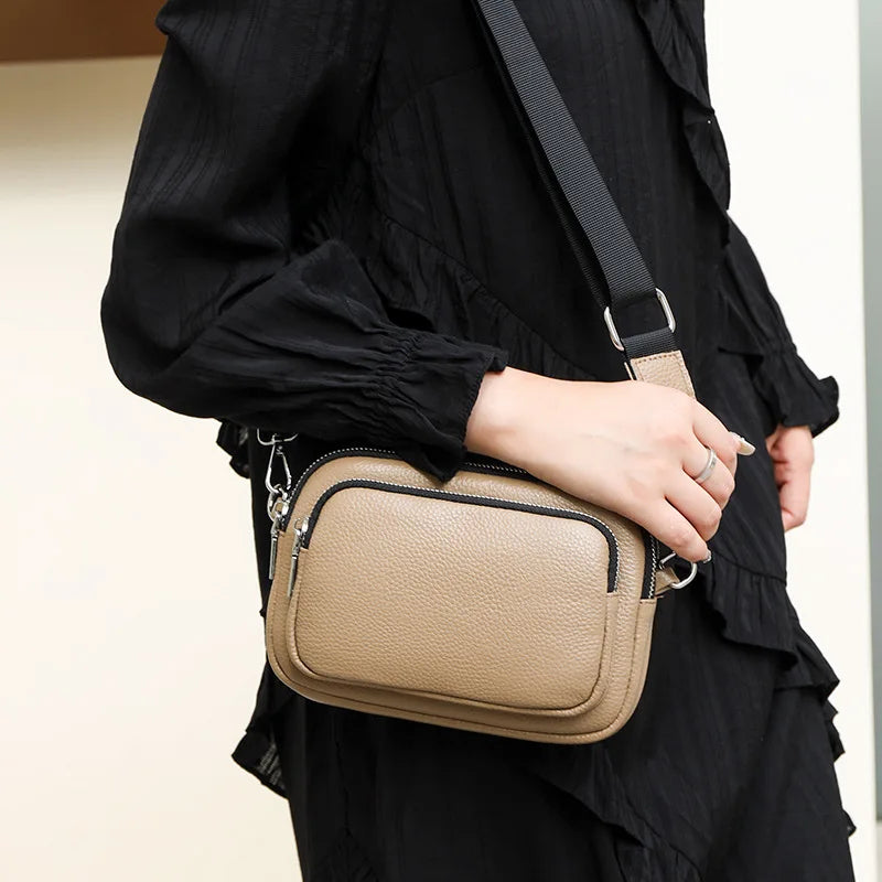 Elegant Genuine Leather Crossbody Bag