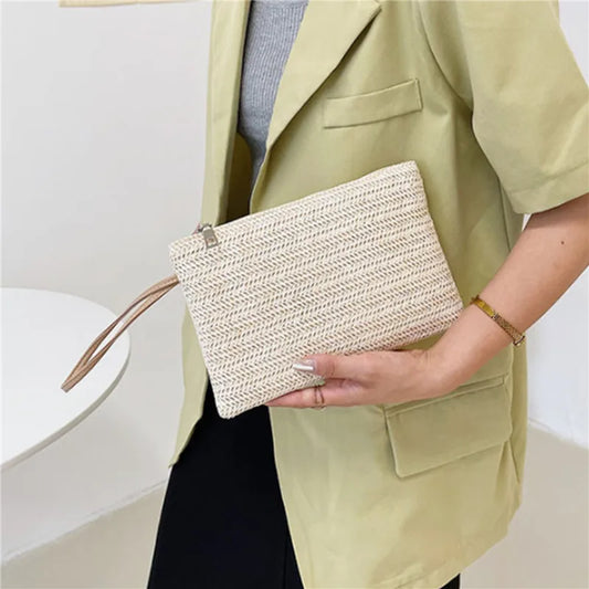 Handmade Straw Clutch | Perfect for Long Summer Days