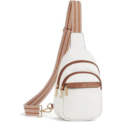 Stylish Leather Crossbody Backpack